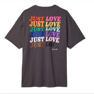 🏳️‍🌈Victoria Secret PINK Just Love PRIDE Short Sleeve T-Shirt